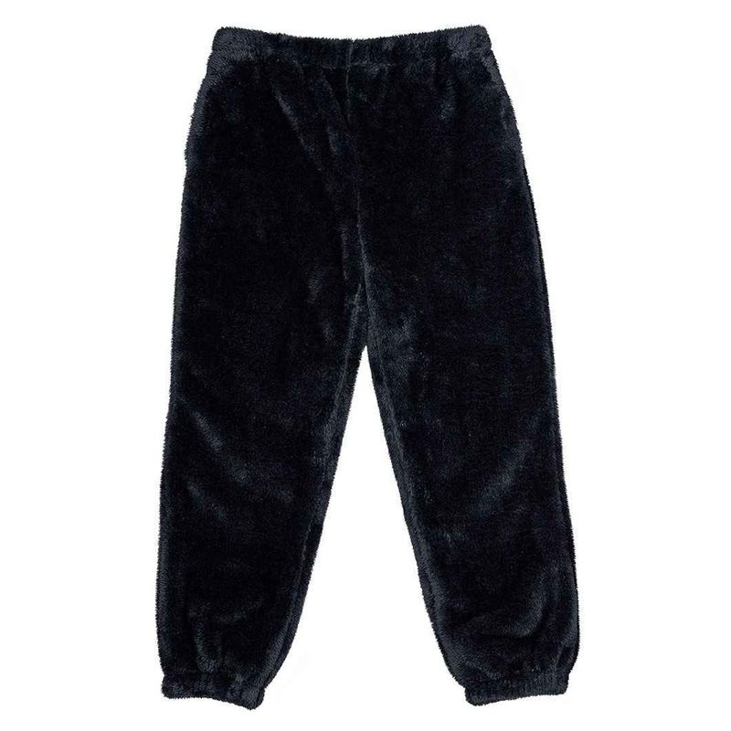 Brand Lab Unisex Adult Fluffy Fleece Sweatpants  Black